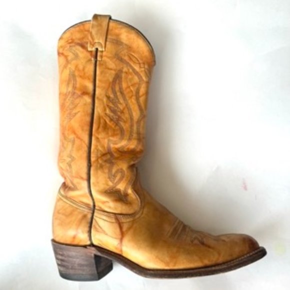 Vintage Cat’s Paw Leather Cowboy Boots size 11 - Picture 1 of 6